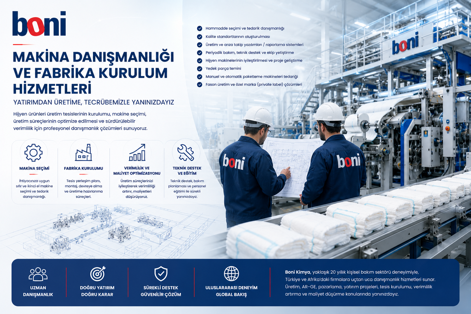Boni Kimya Hijyen Makineleri Danışmanlığı